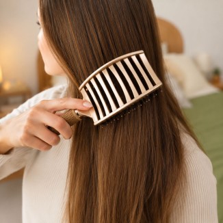 brossage sans tiraillement avec la soft'n straight gold