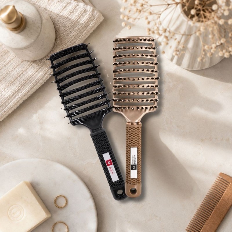 duo soft'n straight noire & gold, flatlay lifestyle