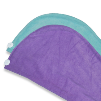 Lot de 2 serviettes microfibres pour cheveux Sweet'N Dry